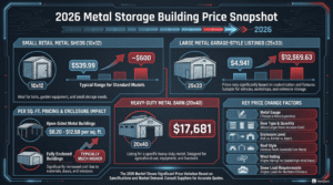 2026 metal storasge building price snapshot