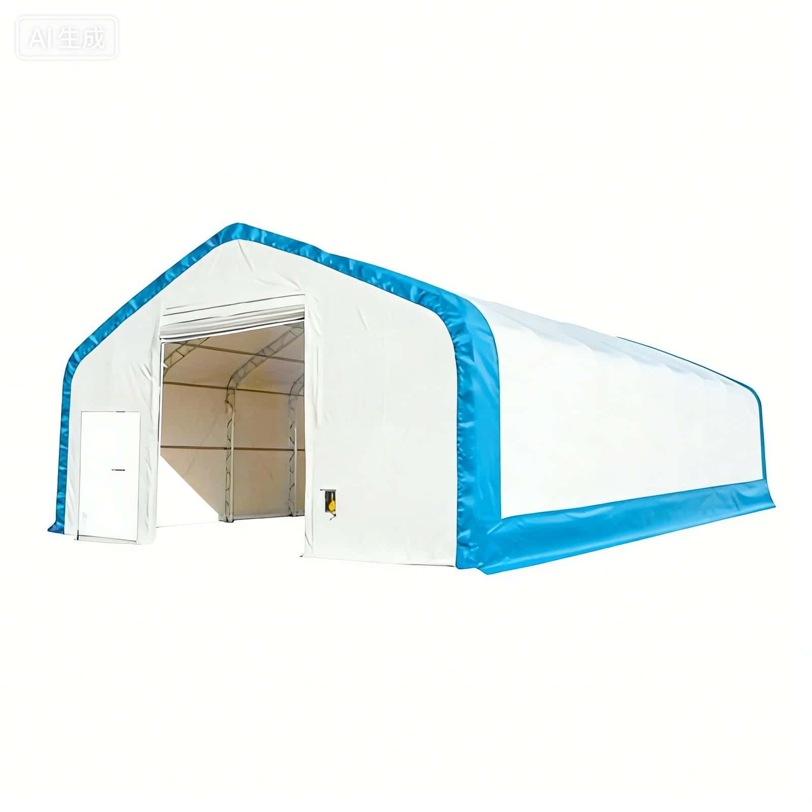 Double Truss Storage Shelter (W70′ × L120′ × H28′)