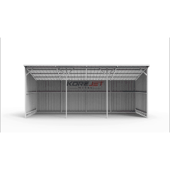 25FT x 12FT Metal Farm Shed -Heavy-Duty Steel Shelter for Driveway & Equipment