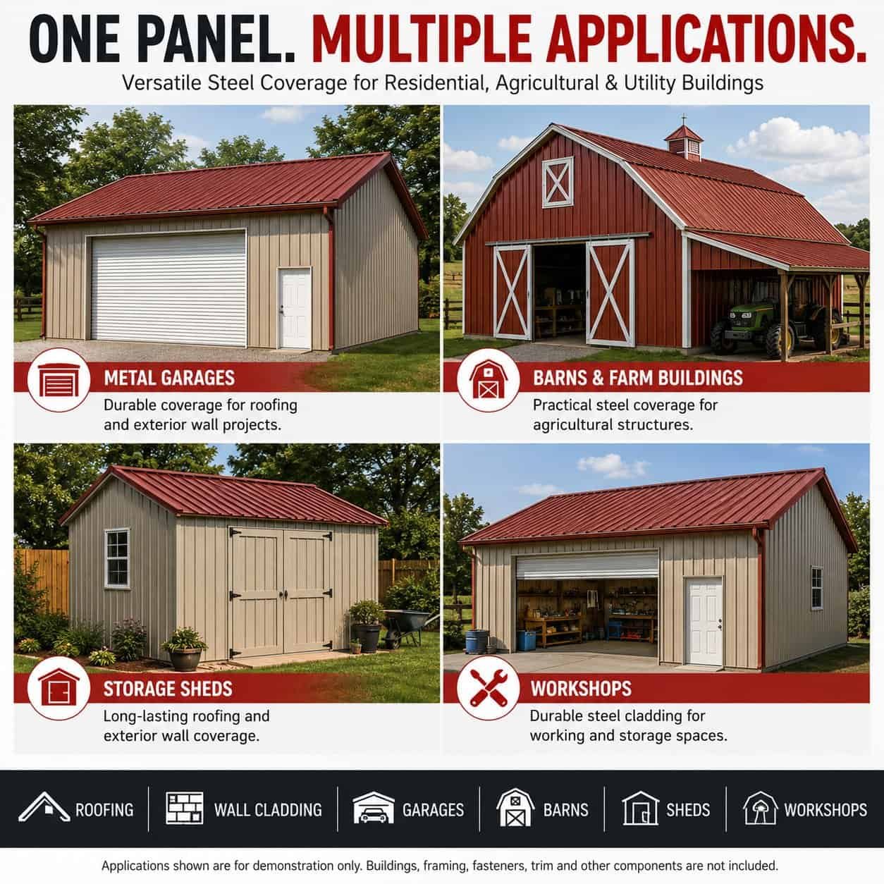 10FT Metal Galvalume Corrugated Panels – Durable red-brown Roof & Wall Sheets - Image 6