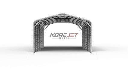 20FT x 30FT Metal Garage – Heavy-Duty Steel Carport with 13FT Peak Roof