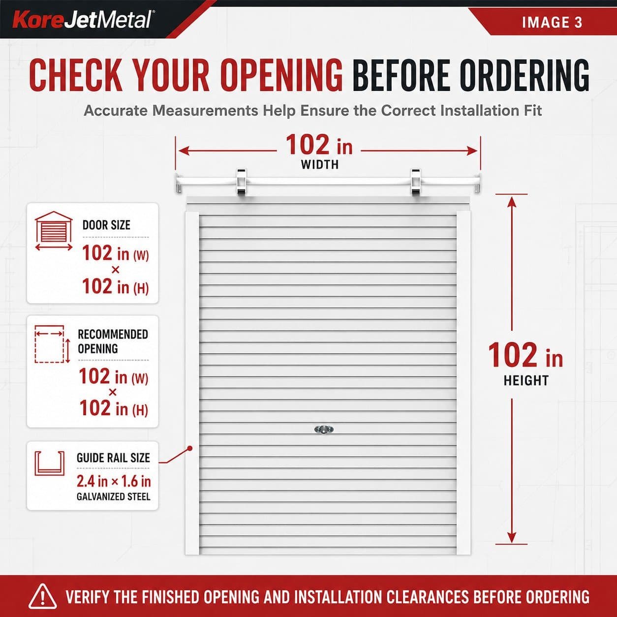 102″ × 102″ Manual Rolling Shutter Door – for Sheds, Barns & Carports (8.5 FT × 8.5 FT) - Image 2