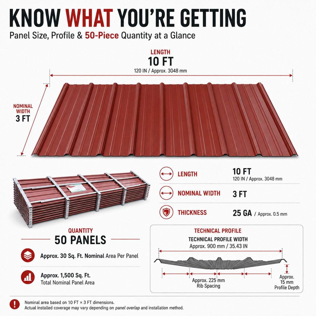 10FT Metal Galvalume Corrugated Panels – Durable red-brown Roof & Wall Sheets - Image 3