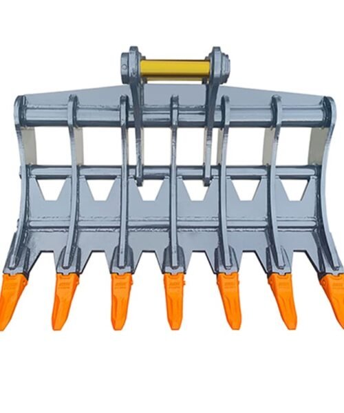 Excavator Rake Bucket β Fits Cat 320, Sifting Teeth