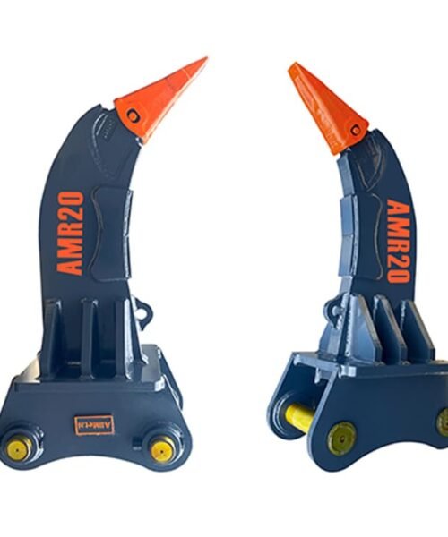 Two blue and orange rocket launchers with 'AMR20' branding on a white background