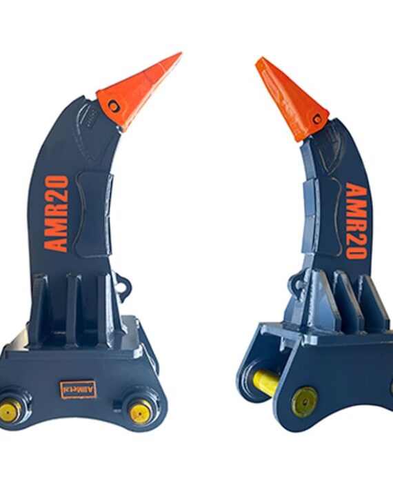 Two blue and orange rocket launchers with 'AMR20' branding on a white background