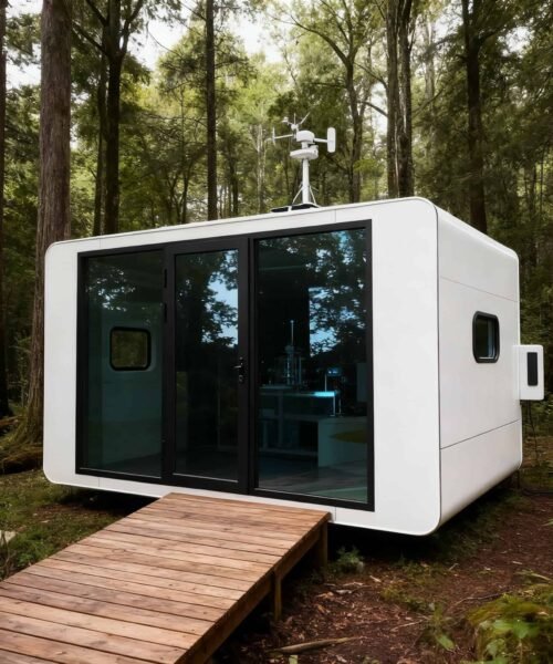 13FT Apple Cabin – Modern Outdoor Living Tiny House with Bathroom & Bedroom