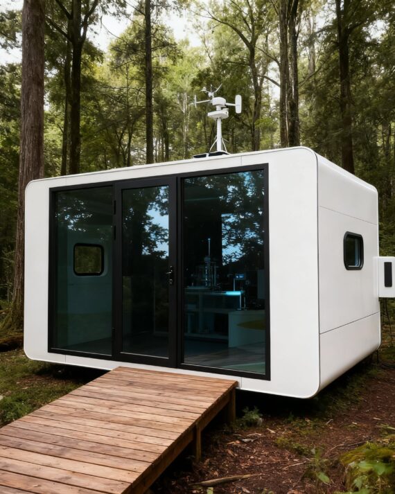 13FT Apple Cabin – Modern Outdoor Living Tiny House with Bathroom & Bedroom