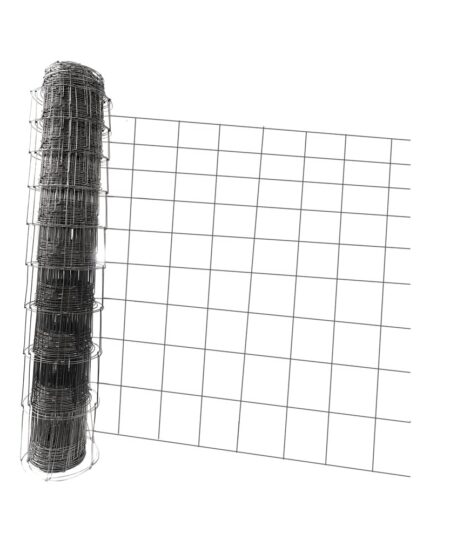 Roll of wire mesh on a white background