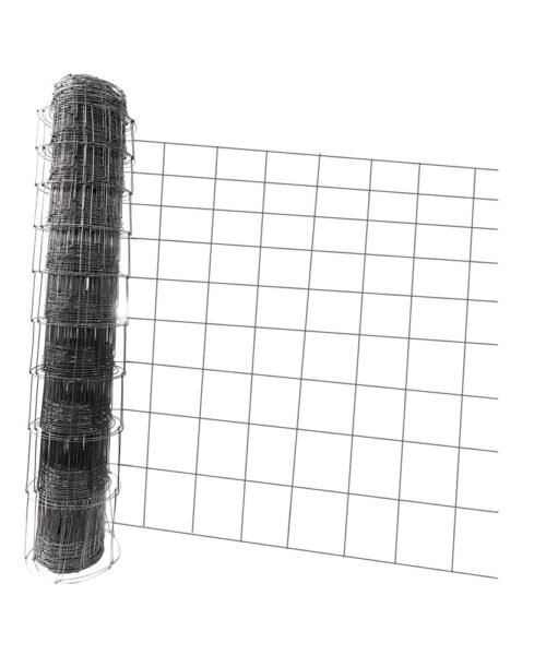 Roll of wire mesh on a white background