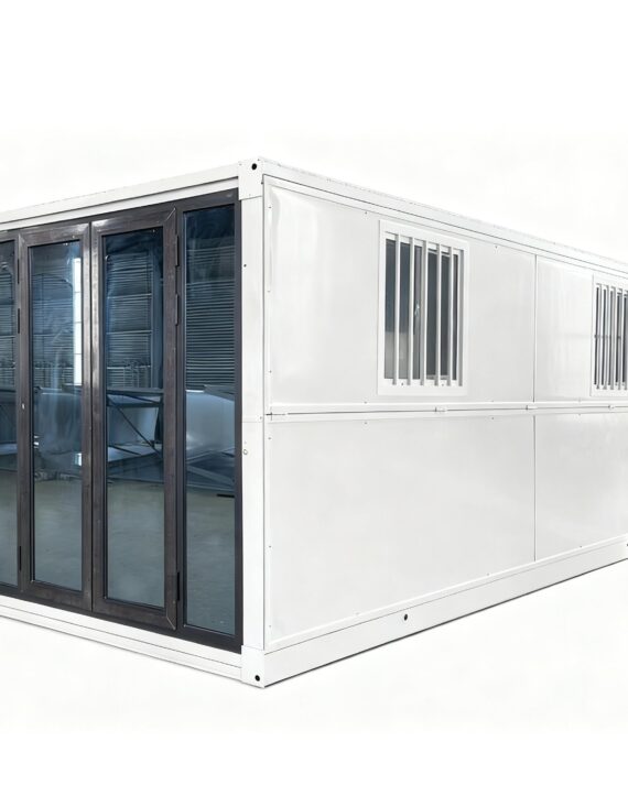 19FT x 8FT Foldable Field Office Container – Mobile Prefab Workspace with Insulation