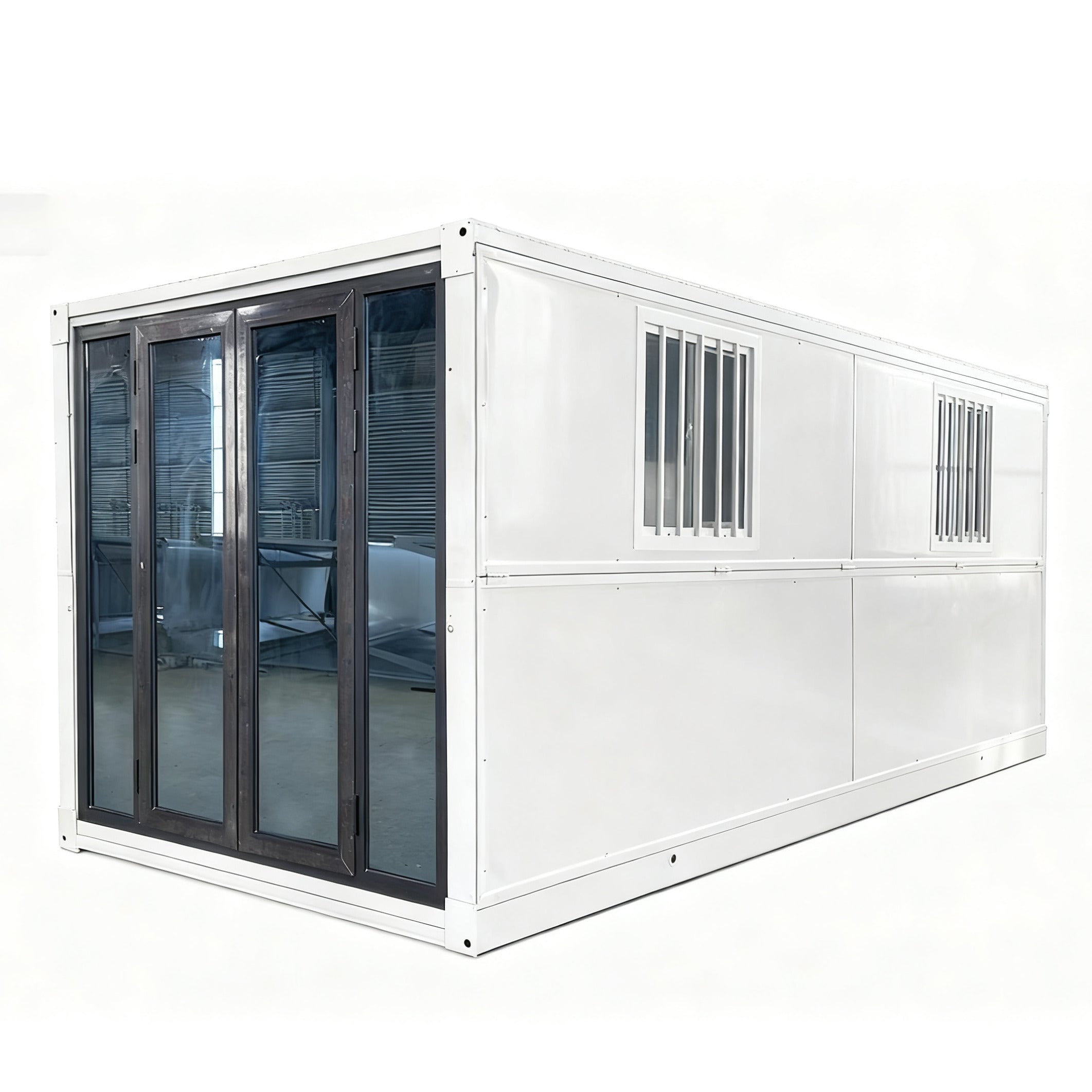 19FT x 8FT Foldable Field Office Container – Mobile Prefab Workspace with Insulation
