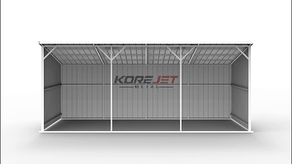 25FT x 12FT Metal Farm  Shed -Heavy-Duty Steel Shelter for Driveway & Equipment