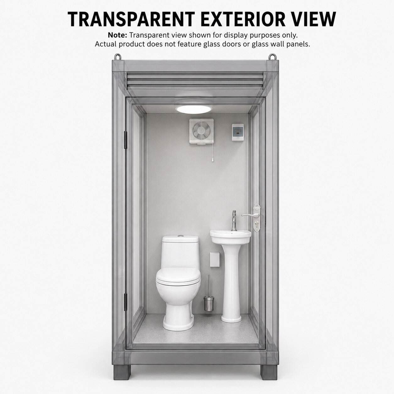 Portable Insulated Toilet Cabin Restroom with sink - Image 2