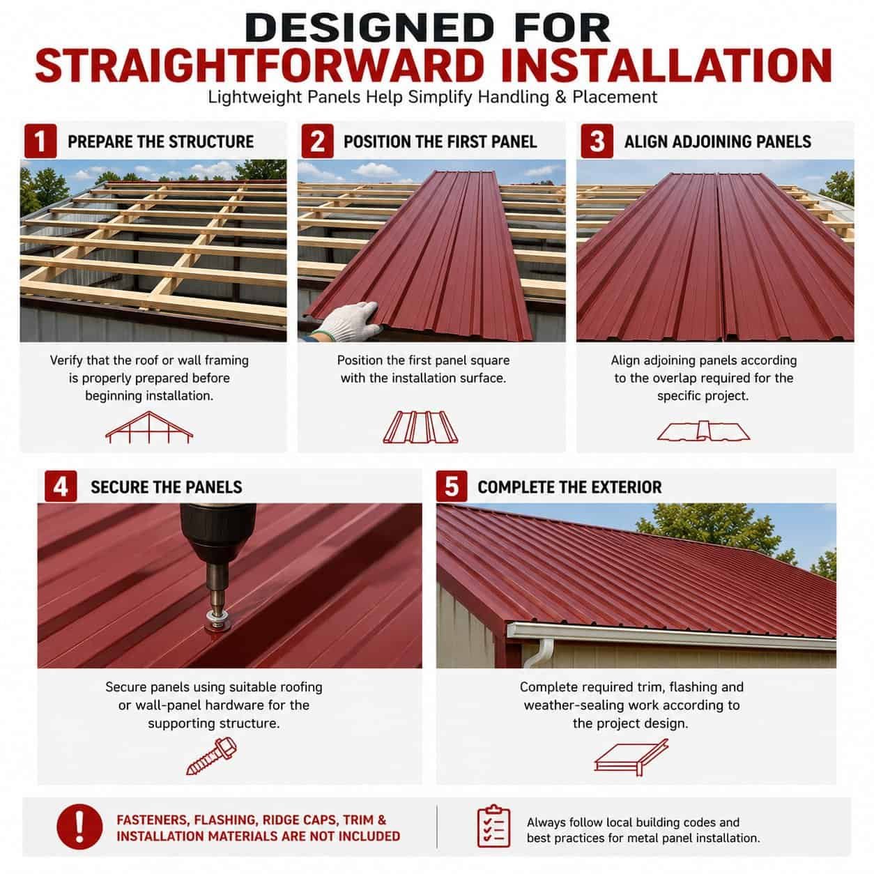 10FT Metal Galvalume Corrugated Panels – Durable red-brown Roof & Wall Sheets - Image 7