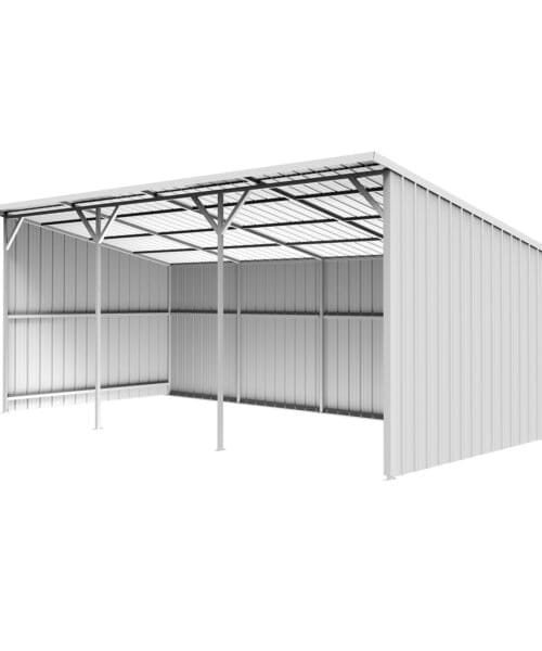 25FT x 12FT Metal Farm Shed -Heavy-Duty Steel Shelter for Driveway & Equipment