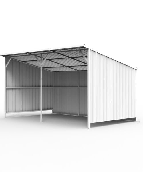 20FT x 12FT Livestock Metal Shed – Heavy-Duty Steel Shelter with Skid Base