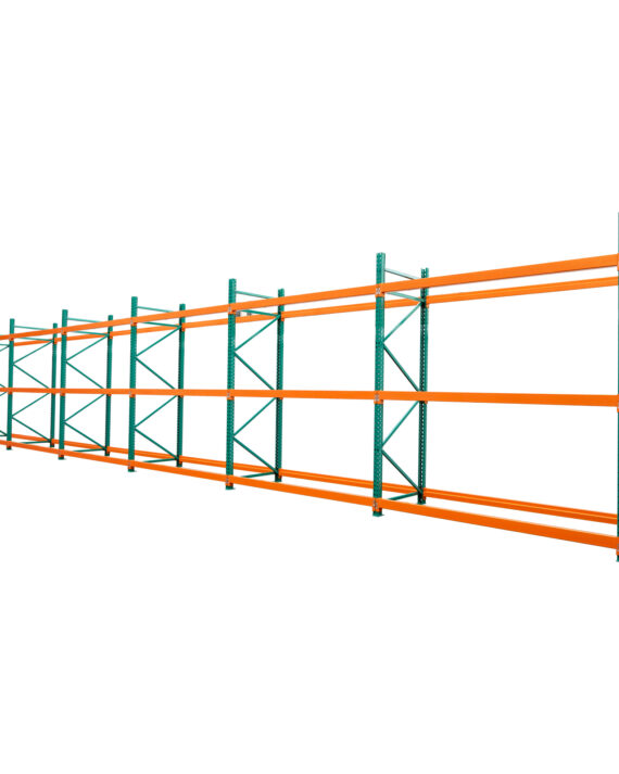 Industrial Pallet Rack  42″ W × 118″ H × 579″ L Safety Locks Included