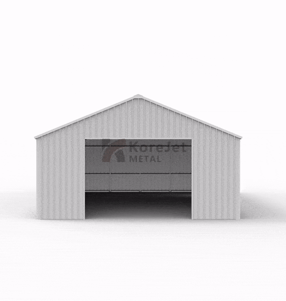 45FT x 25FT Metal Garage Barn Shed – Durable Outdoor Steel Structure
