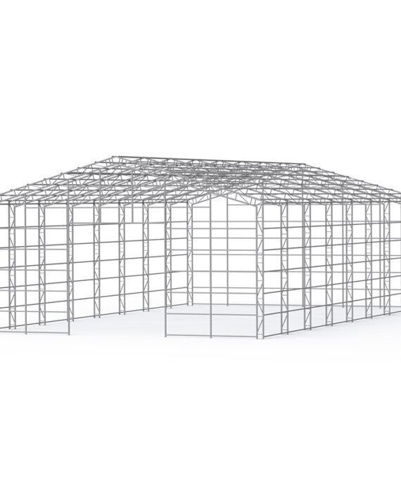 80FT × 40FT × 21FT Peak, 14-Gauge Frame,Heavy-Duty Prefabricated Steel Structure