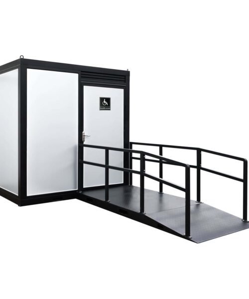 Portable Restroom for Disabled - Handicap- Accessible Toilet with Sink
