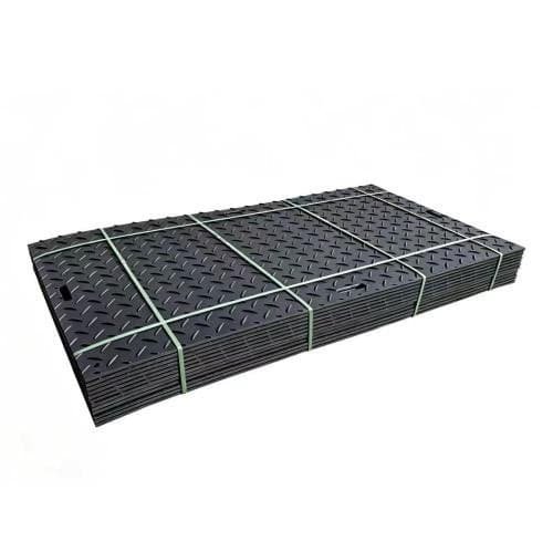 12-Pack HDPE Ground Protection Mats 86.6" × 47.2" × 0.5", Heavy-Duty Temporary Road Mats for Construction & Heavy Equipment