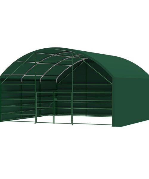 20FT x 20FT Heavy-Duty Livestock Corral Shelter with Double Door